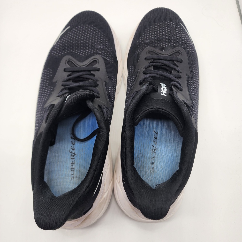Hoka Arahi 7 Wide Black White Running Shoes Womens 10D 1147890 BWHT Sneakers - Picture 6 of 9